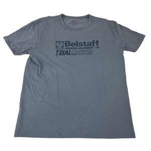 Belstaff Shirt Mens XL Blue Trialmaster Sporting Weatherproofs Logo Graphic Tee